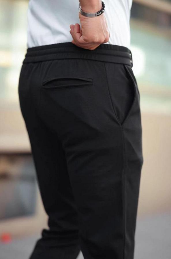 Diagonel Mikro Dokulu Cepli Beli Lastilki Pantolon