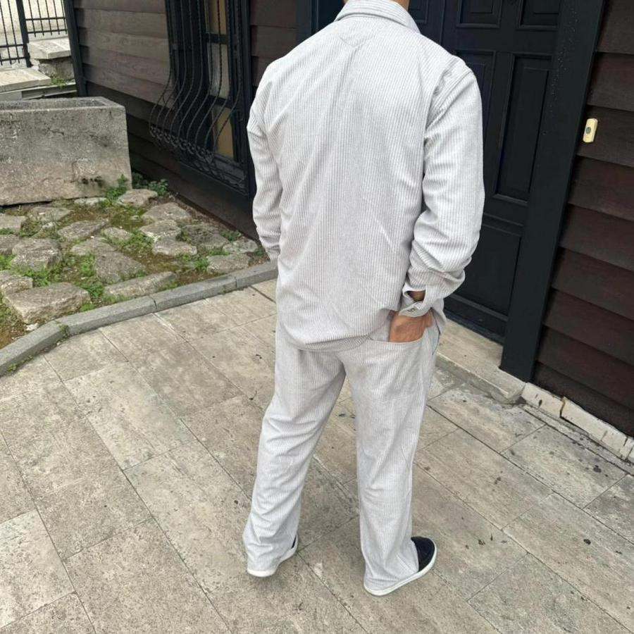 Fitilli Kadife Cepli Buggy Pantolon Oversize Rahat Kalıp