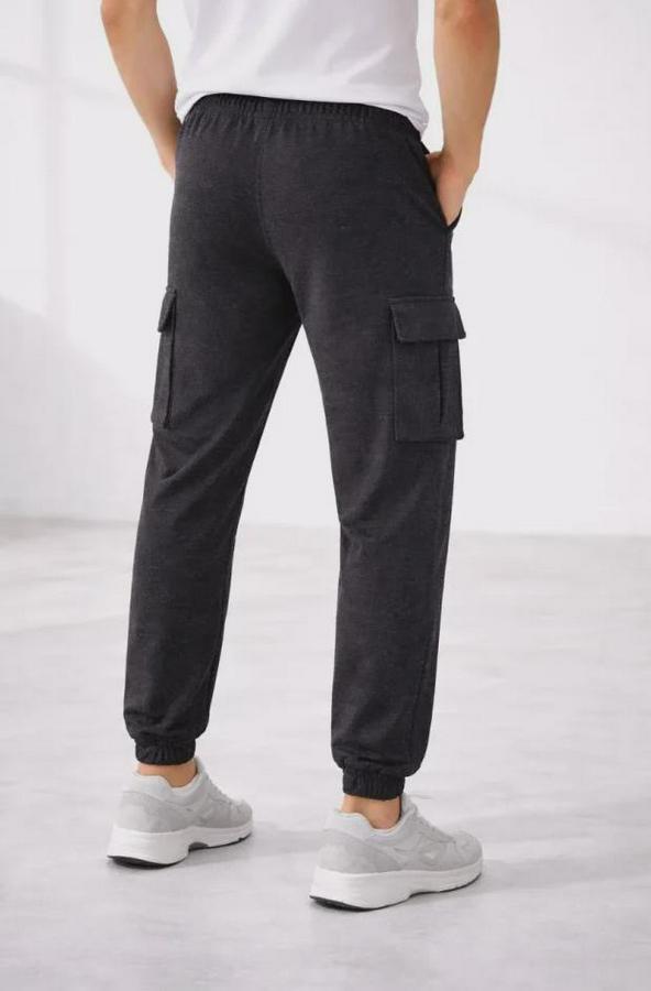 Jogger Eşofman Altı Regular Fit , Kargo Cepli, Lastikli Paça, Günlük Spor Pantolon