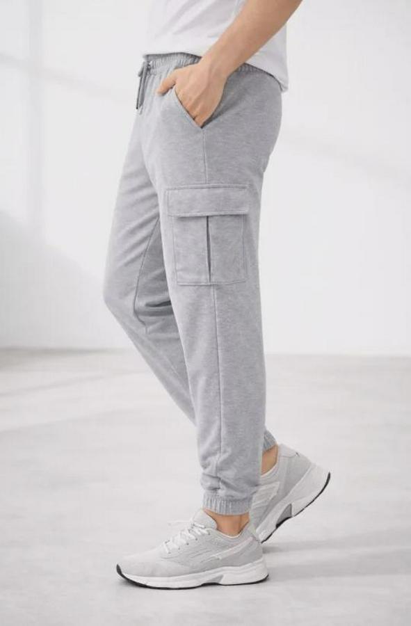 Jogger Eşofman Altı Regular Fit , Kargo Cepli, Lastikli Paça, Günlük Spor Pantolon