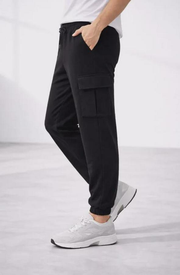 Jogger Eşofman Altı Regular Fit , Kargo Cepli, Lastikli Paça, Günlük Spor Pantolon