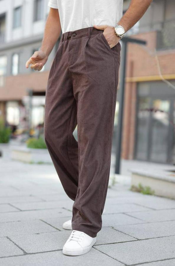 Kadife Baggy Pantolon