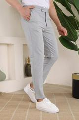 Slim Fit Likralı Bilek Boy Kumaş Pantolon