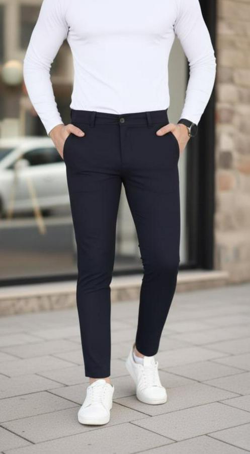 Slim Fit Likralı Gabardin Pantolon