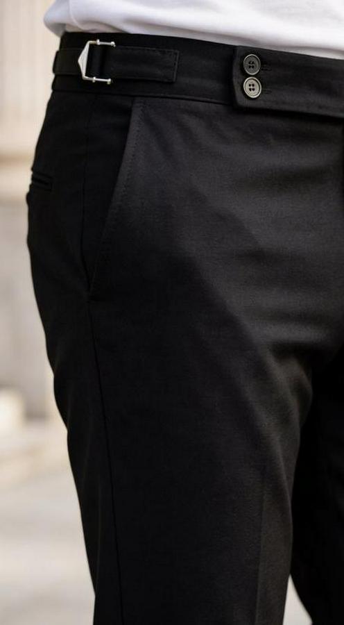 Toka Detaylı Oldmoney Kumaş Pantolon