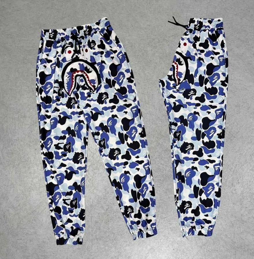 Iki Iplik Mevsimlik Bape Nakişli Eşofman Pantolon