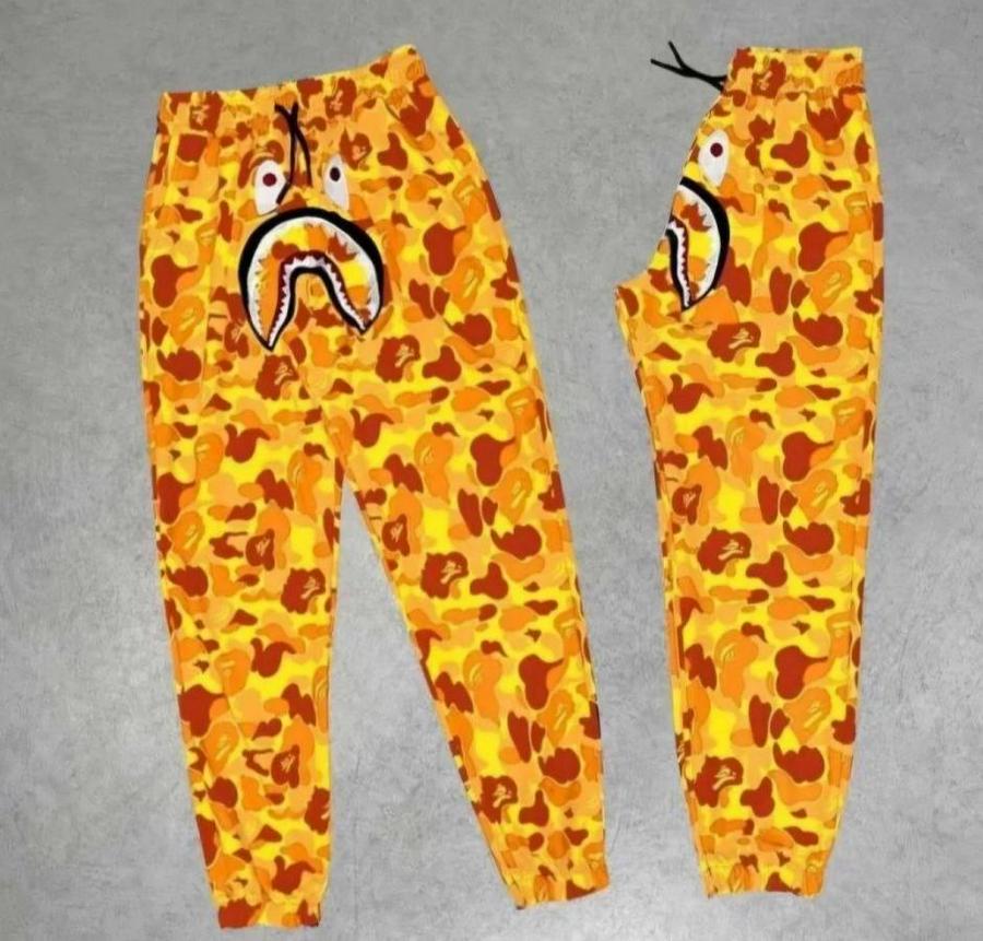 Iki Iplik Mevsimlik Bape Nakişli Eşofman Pantolon