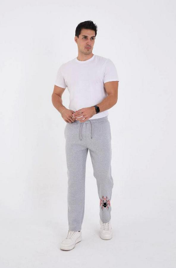 Oversize Üç Iplik Baskılı Eşofman Pantolon