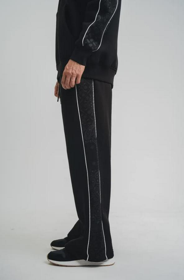 Üç Iplik Içi Pamuklu Ara Biyeli Baskılı Baggy Eşofman Pantolon