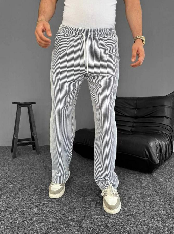 Su Yolu Çizgili Cepli Pantalon