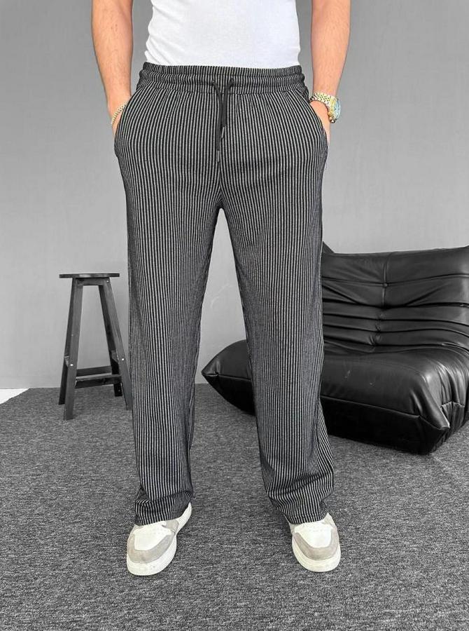 Su Yolu Çizgili Cepli Pantalon