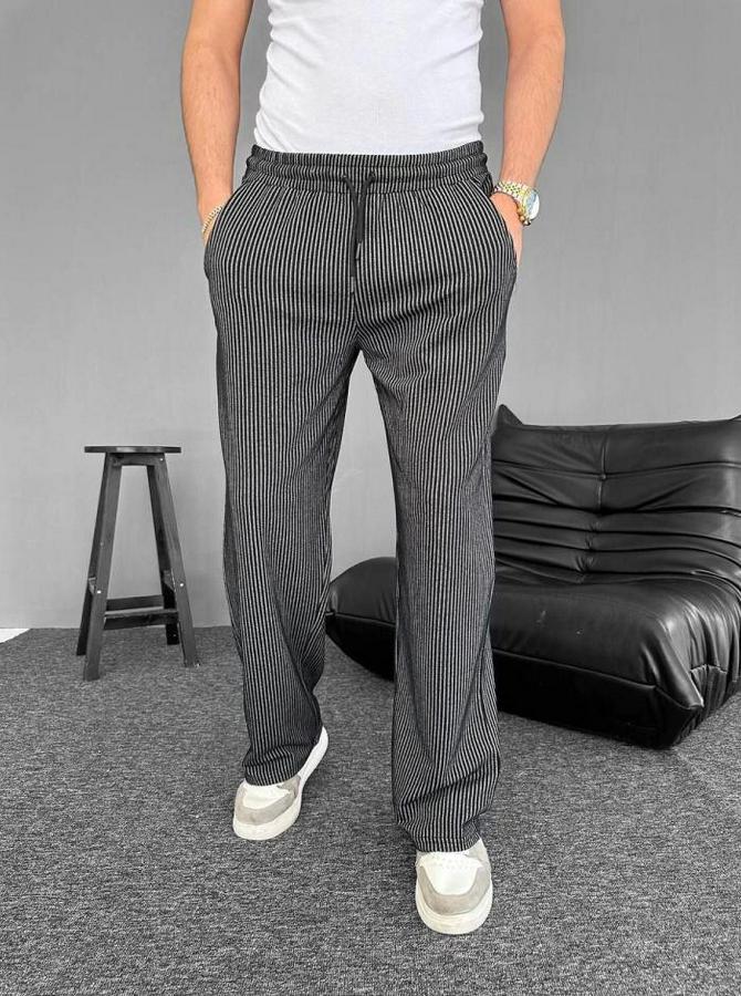 Su Yolu Çizgili Cepli Pantalon