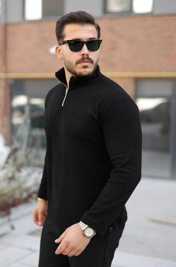 Zip Yaka Beli Lastikli Polar