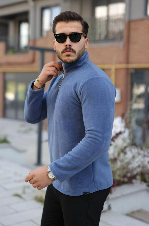 Zip Yaka Beli Lastikli Polar