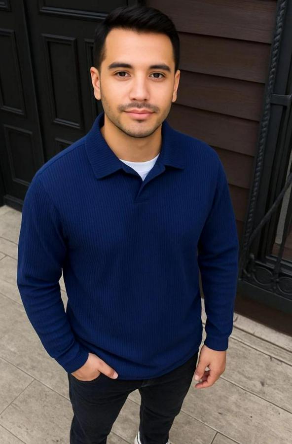 Fitilli Polar Sweatshirt – Düğmesiz Polo Yaka, Oversize Rahat Kalıp, Kalın Polar Kumaş, Kışlık Ve Baharlık Şık Günlük Üst