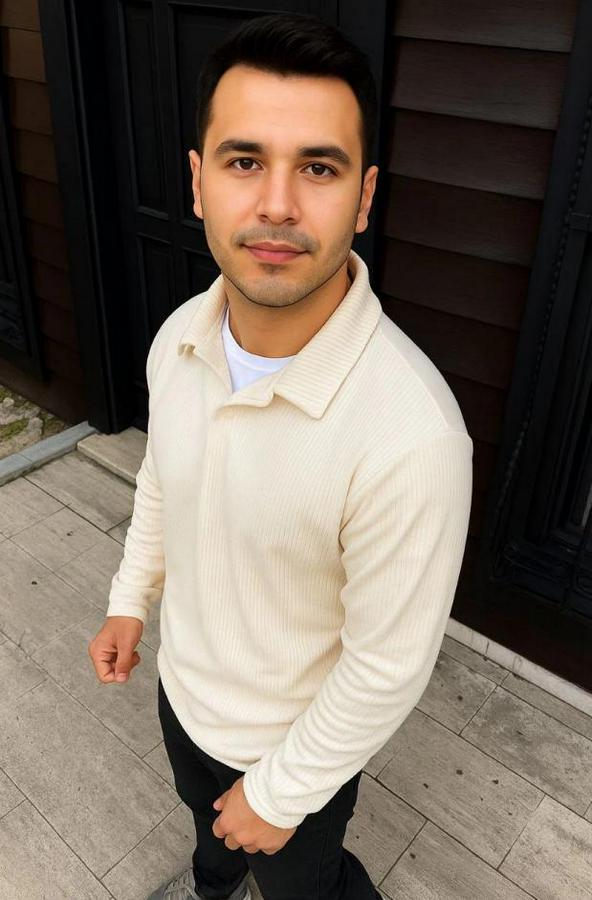 Fitilli Polar Sweatshirt – Düğmesiz Polo Yaka, Oversize Rahat Kalıp, Kalın Polar Kumaş, Kışlık Ve Baharlık Şık Günlük Üst