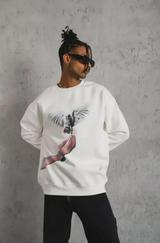 Güvercin Baskılı Sweatshirt