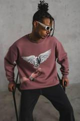 Güvercin Baskılı Sweatshirt