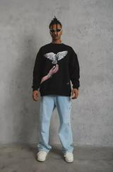 Güvercin Baskılı Sweatshirt
