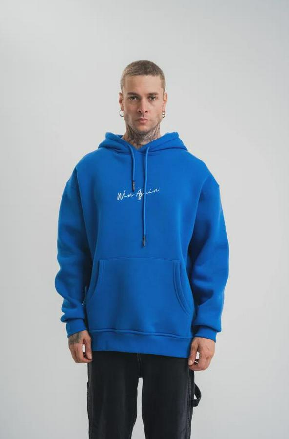 Kapşonlu Double Oversize Dijital Patchli Sweatshirt