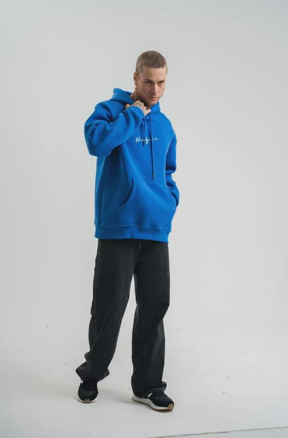 Kapşonlu Double Oversize Dijital Patchli Sweatshirt