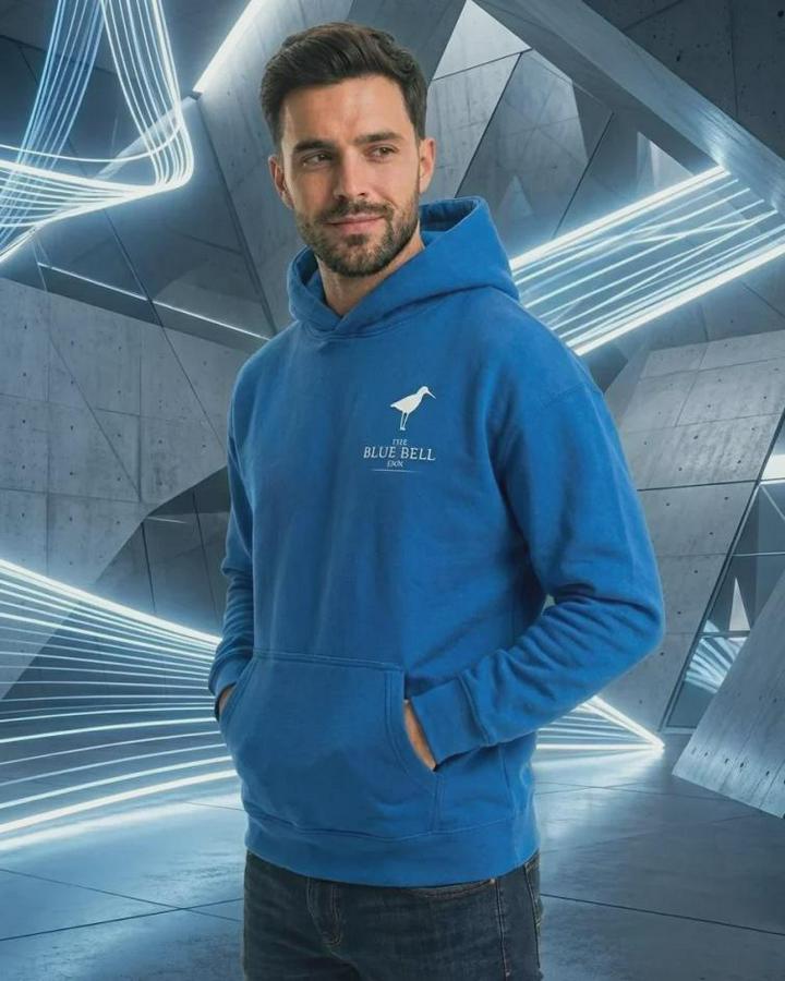 Kapüşonlu Double Oversize Hoodie – Üç Iplik Pamuklu, Deniz Ve Yelken Baskılı, Kanguru Cepli Premium Sweatshirt