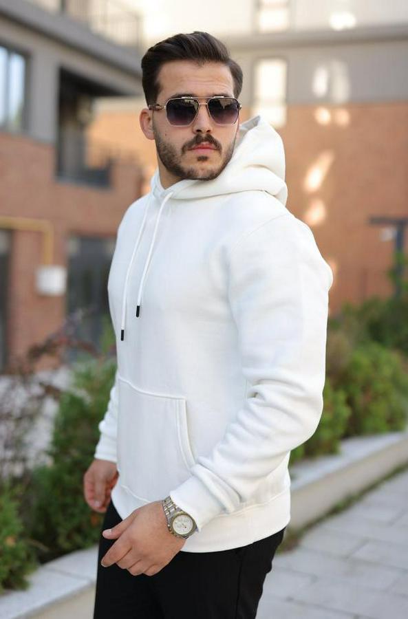Kapüşonlu Üç Iplik Şardonlu Hoodie