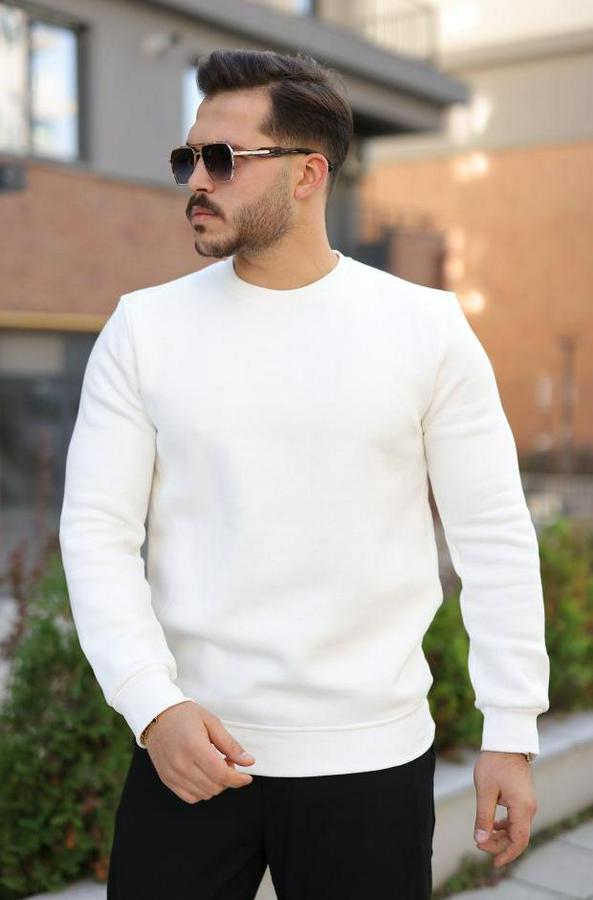 Üç Iplik Şardonlu Sweatshirt