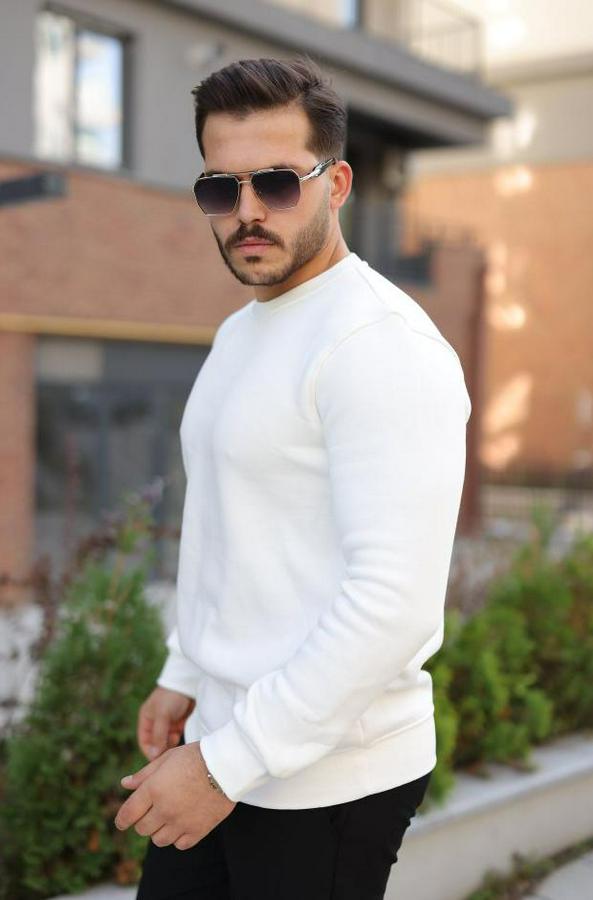 Üç Iplik Şardonlu Sweatshirt