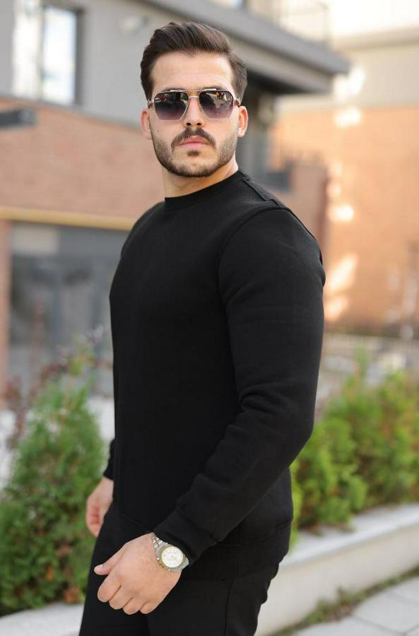 Üç Iplik Şardonlu Sweatshirt