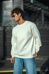 Kışlık Bisiklet Yaka Üç Iplik Basic Sweatshirt
