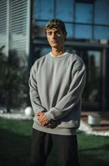 Kışlık Bisiklet Yaka Üç Iplik Basic Sweatshirt