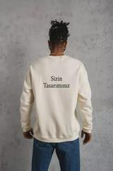 Üç Iplik Biskilet Yaka Sweatshirt