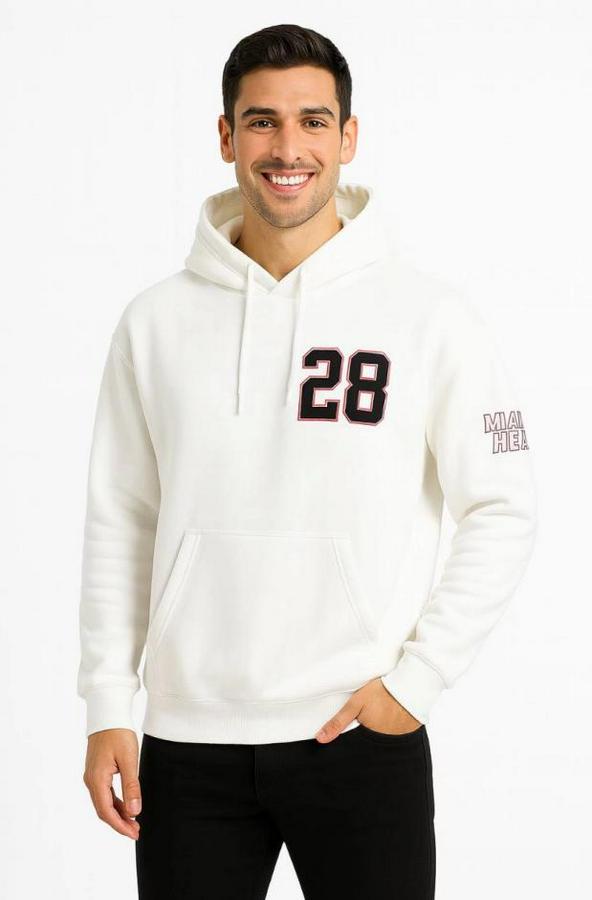 Üç Iplik Kapüşonlu Ön Ve Arka Baskılı Sweatshirt Hoodie