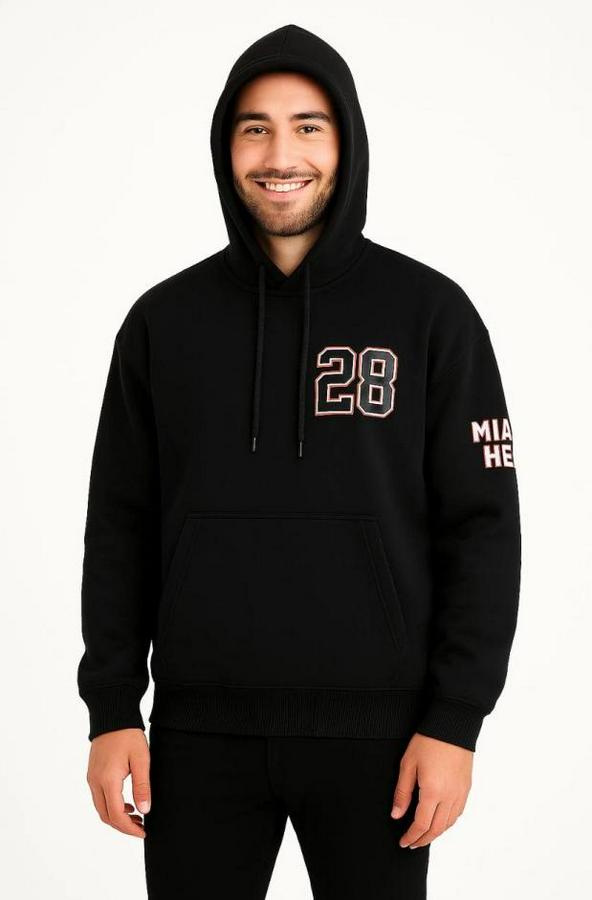 Üç Iplik Kapüşonlu Ön Ve Arka Baskılı Sweatshirt Hoodie