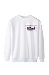 Üç Iplik Ön Sizin Tasarımınız Biskilet Yaka Sweatshirt