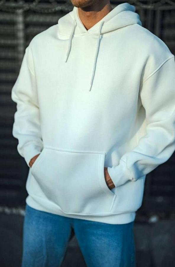 Üç Iplik Penye Kapşonlu Basic Sweatshirt