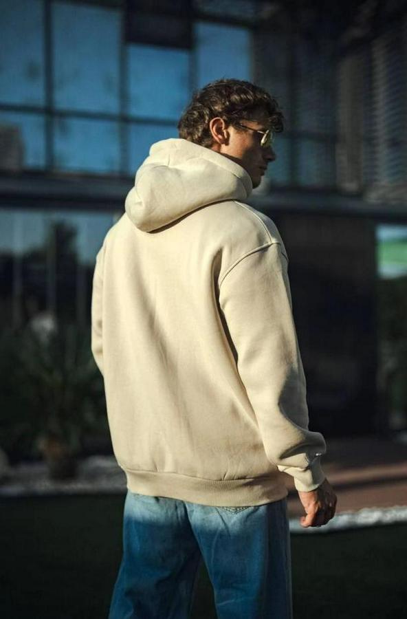 Üç Iplik Penye Kapşonlu Basic Sweatshirt