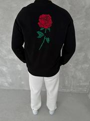 Unisex Bisiklet Yaka Ön Ve Arka Baskılı Sweatshirt