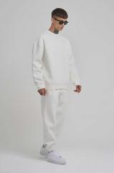 Unisex Biskilet Yaka Üç Iplik Sweatshirt