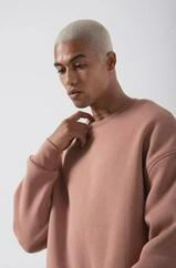 Unisex Biskilet Yaka Üç Iplik Sweatshirt