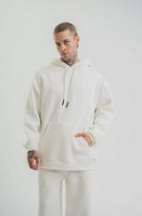 Unisex Double Oversize Kapşonlu Basic Sweatshirt