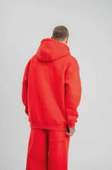 Unisex Double Oversize Kapşonlu Basic Sweatshirt