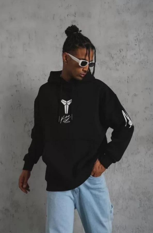 Unisex Sırt Baskılı Kapüşonlu Üç Iplik Oversize Sweatshirt