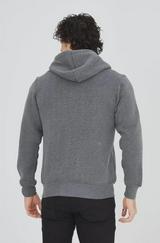 Unisex Tam Fermuarlı Kapşonlu  Sweatshirt
