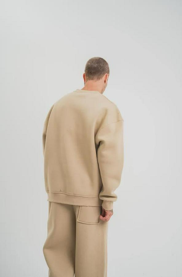 Uzun Kol Bisiklet Yaka Basic Sweatshirt