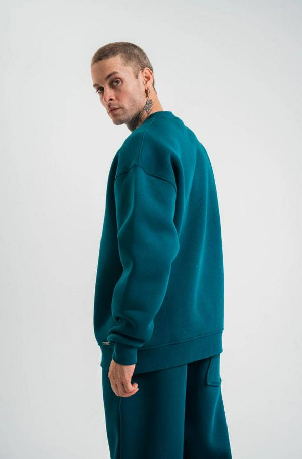 Uzun Kol Bisiklet Yaka Basic Sweatshirt