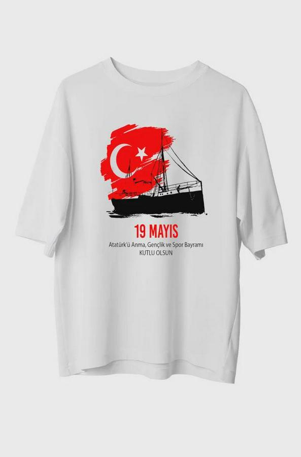 Mayıs 20/1 Unisex Baskılı T-Shirt