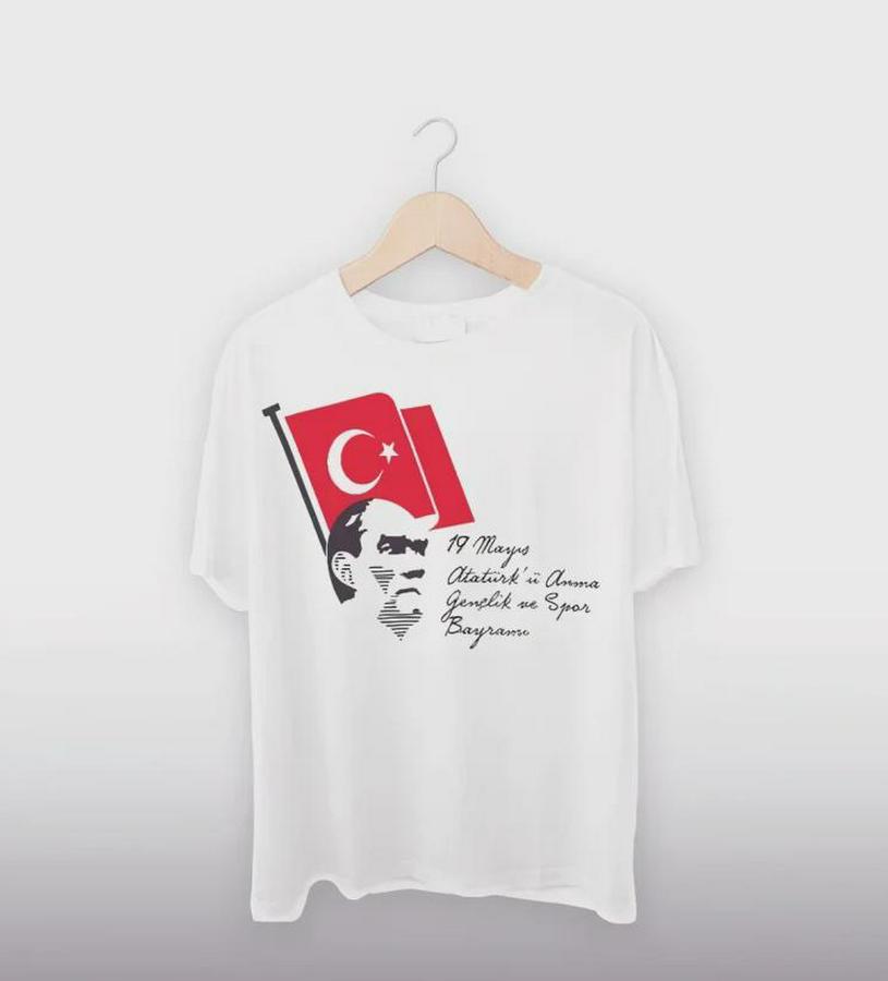 Mayıs Atatürkü Anma Gençlik Ve Spor Bayramı Baskılı Oversize T-Shirt