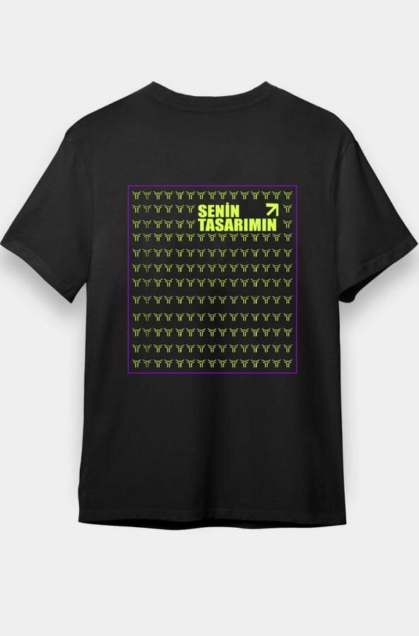 /1 Düz Arka Sizin Tasarımınız Oversize T-Shirt